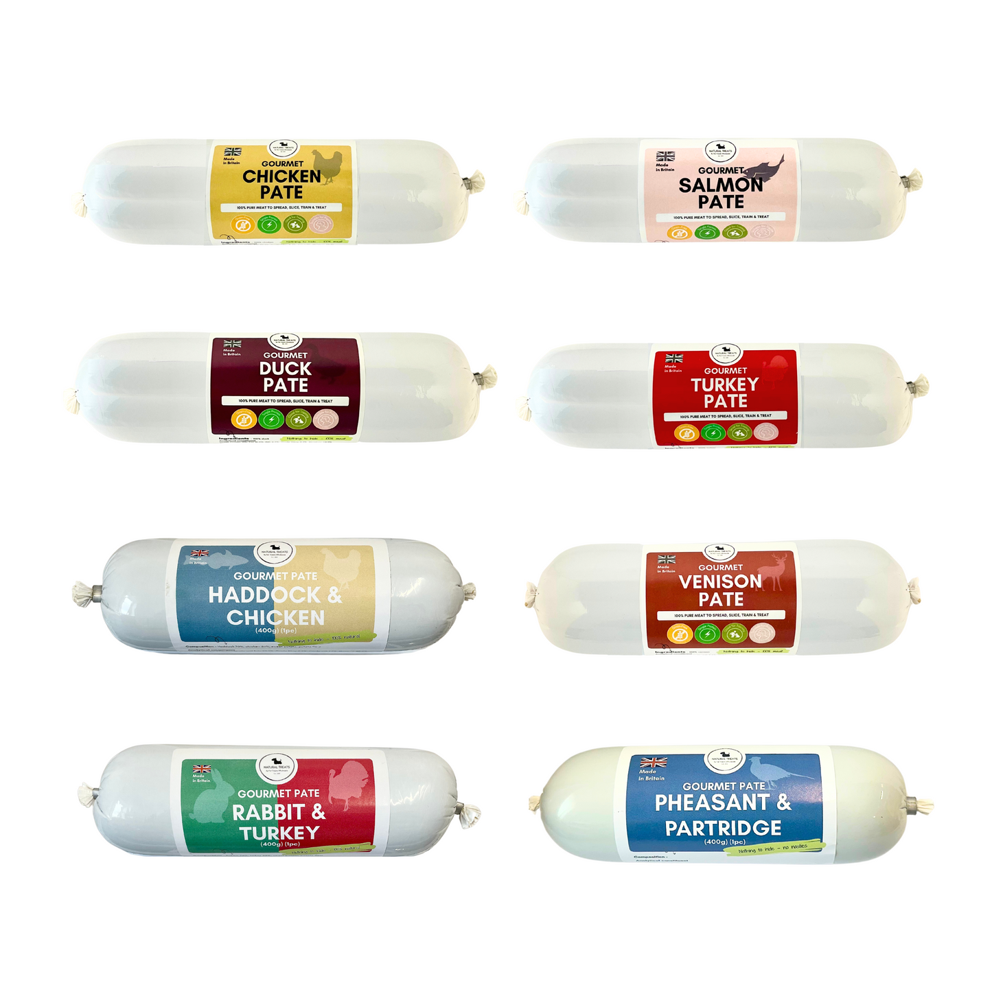 Gourmet Pate - 400g each (8 flavours - 10pcs)